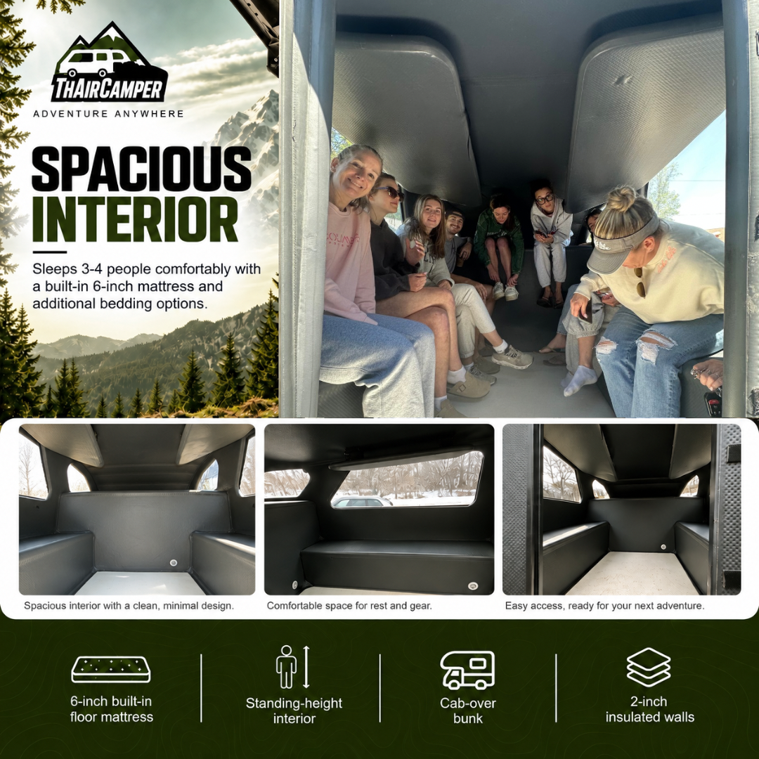 Inflatable Pickup Truck Camper